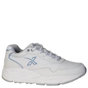 NEW XELERO women's matrix v shoe in white leather/powder blue